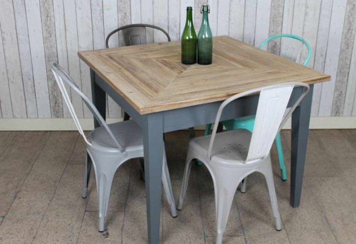 A fine reclaimed pine cafe table, 20th century.

Introducing our fantastic new range of handmade restaurant and cafe tables.

These square restaurant tables have a fantastic, reclaimed and rustic, natural pine tabletop, which gives them lots of