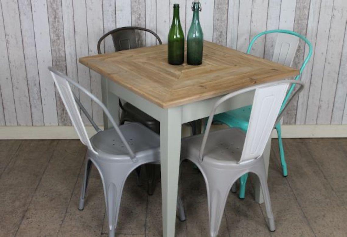 Reclaimed Pine Cafe Table, 20th Century In Excellent Condition For Sale In London, GB