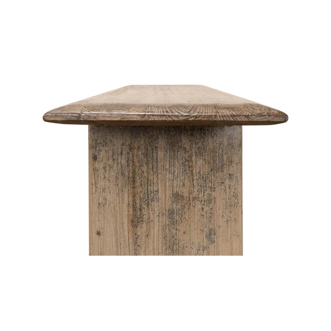 Wood Reclaimed Pine Console Table For Sale
