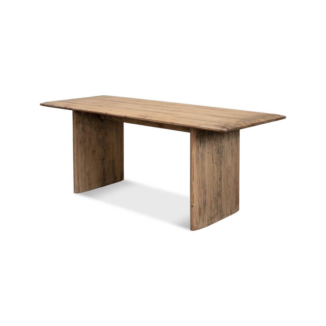 Minimalist Reclaimed Pine Dining Table For Sale