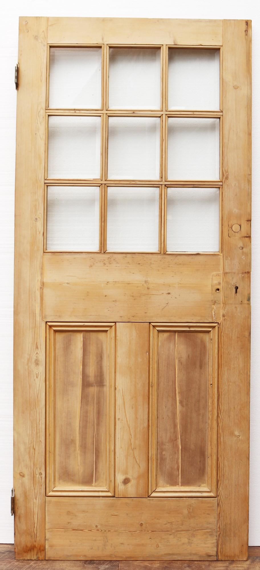 glazed pine doors