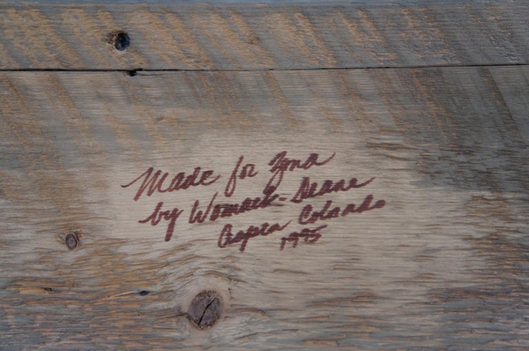 Reclaimed Pine Hanging Wall Cubby Hall Tree Shelf Railroad Spikes Aspen