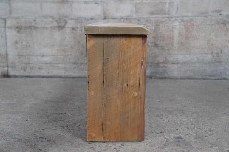 Reclaimed Pine Hanging Wall Cubby Hall Tree Shelf Railroad Spikes Aspen