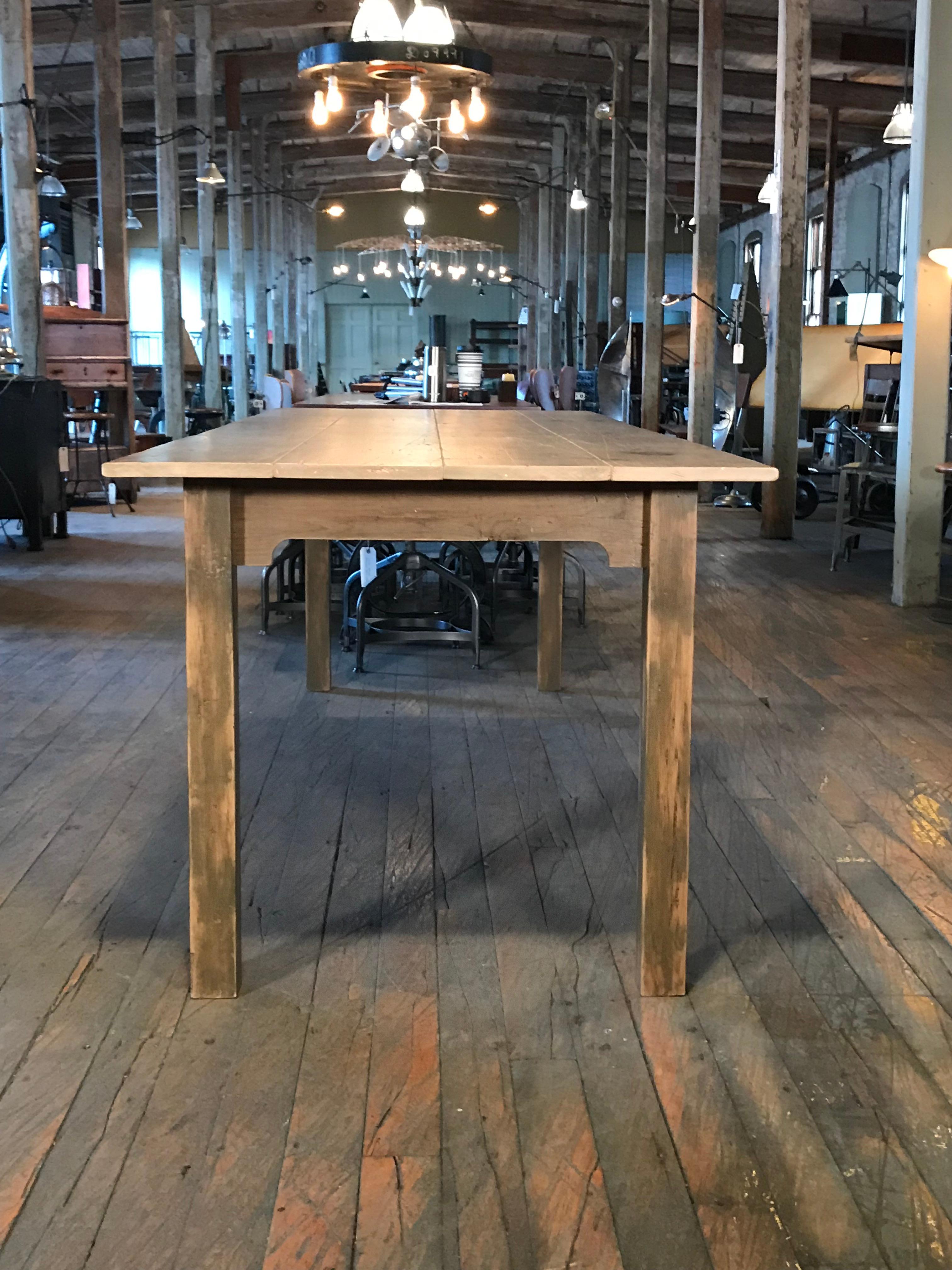 Contemporary Reclaimed Pine Harvest Table