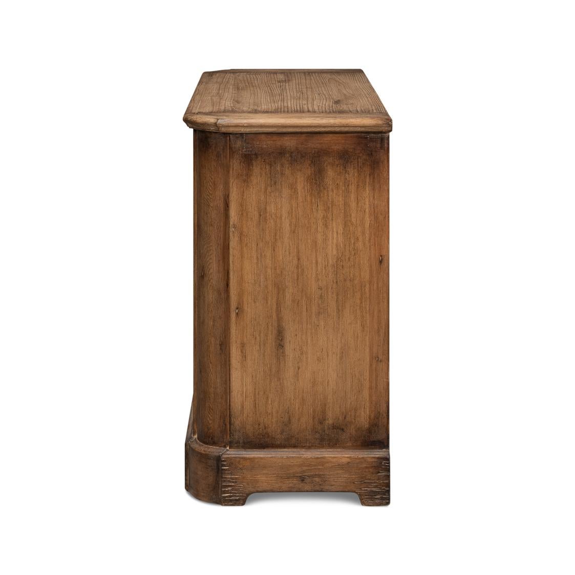 Contemporary Reclaimed Pine Provincial Side Cabinet For Sale