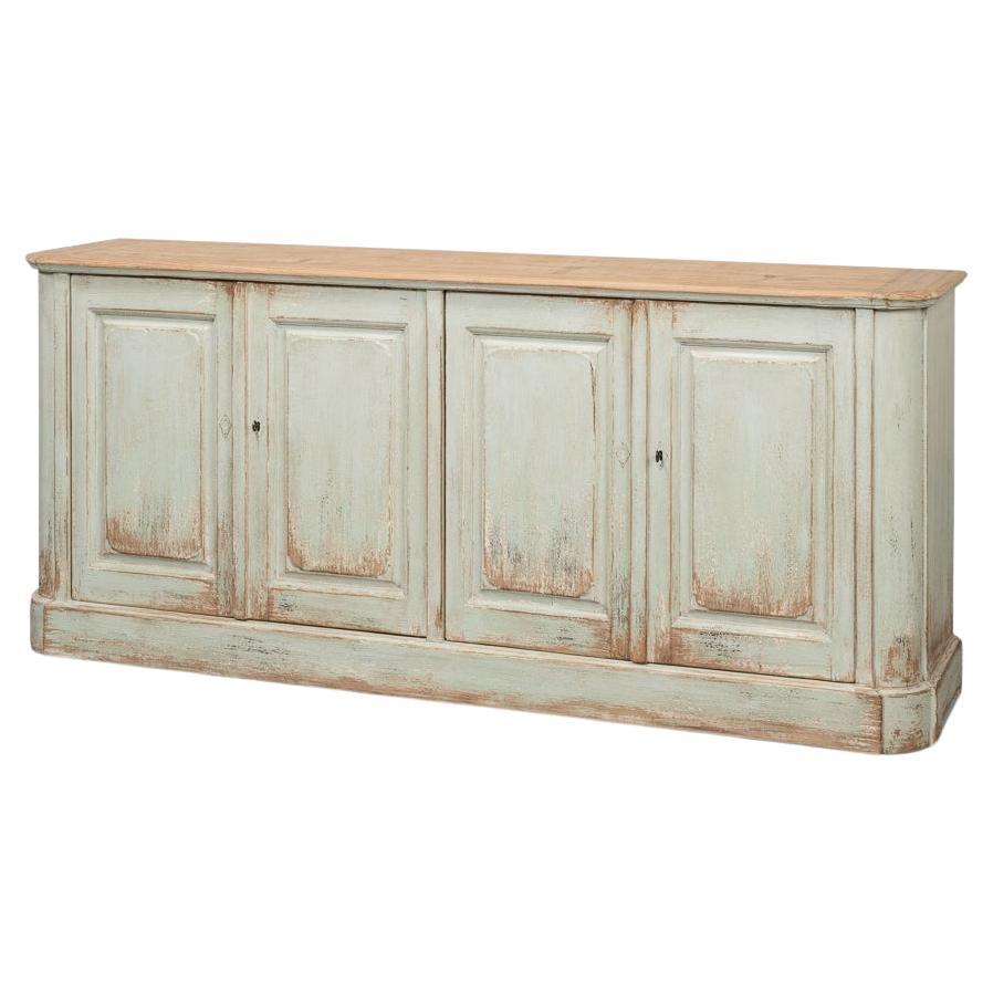 Reclaimed Pine Sage Buffet Sideboard For Sale