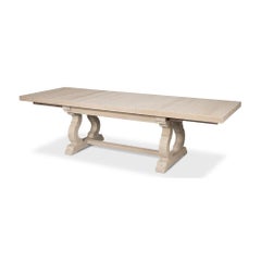 Reclaimed Pine Whitewash Dining Table