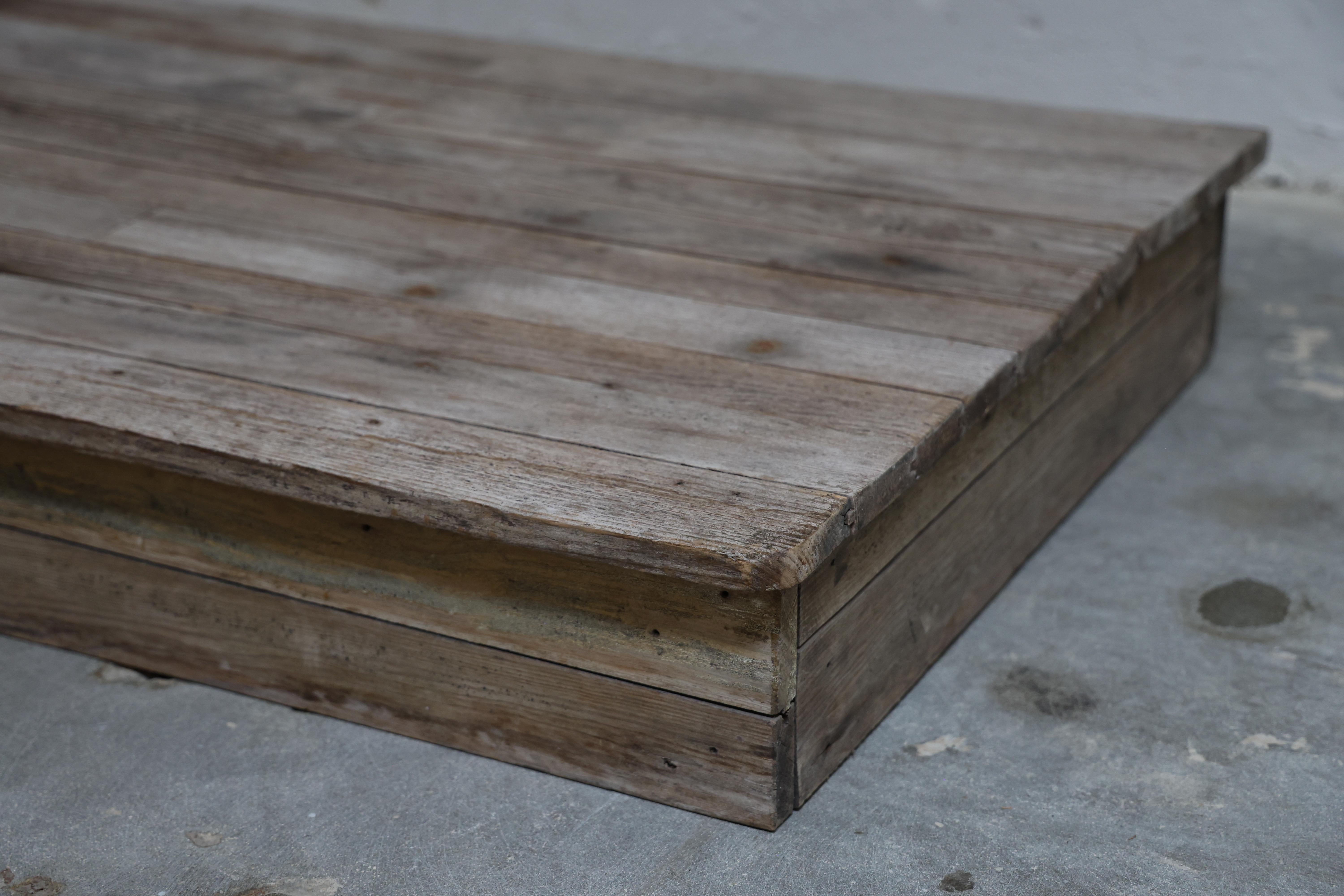 20ième siècle Reclaimed Platform Coffee Table en vente