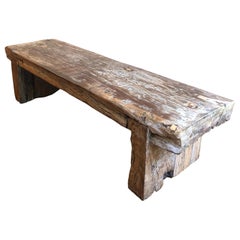 Reclaimed Primitive Wood Bench or Coffee Table