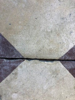 Reclaimed Red and Beige Octagonal Tiles