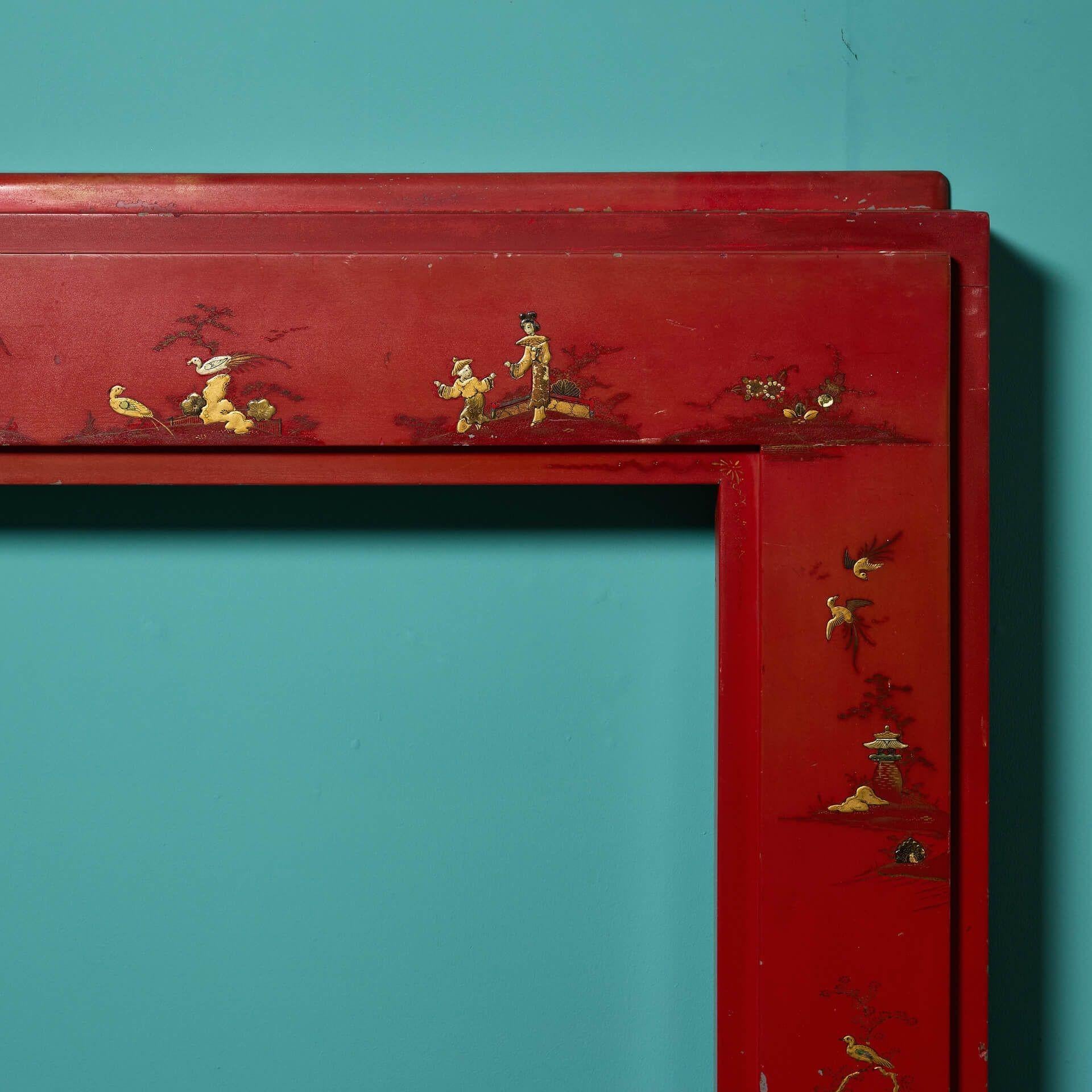 chinoiserie fireplace