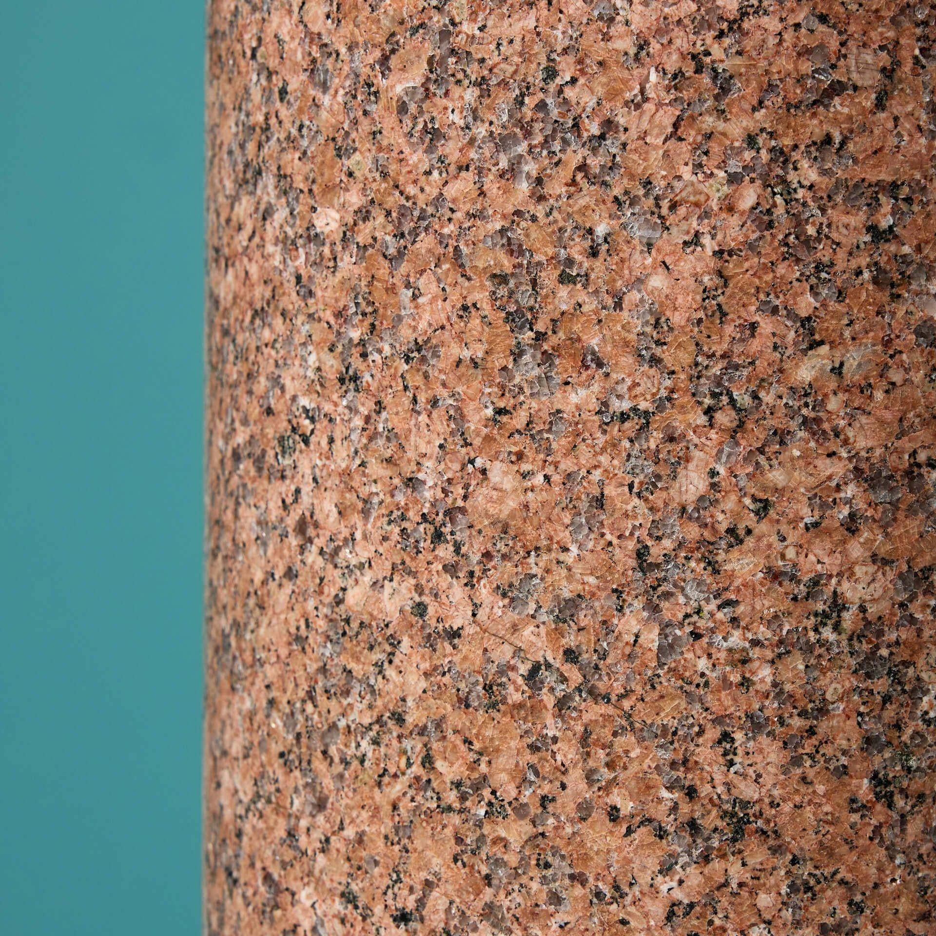 19th Century Reclaimed Red Granite Sundial with Negretti & Zambra Dial Plate For Sale