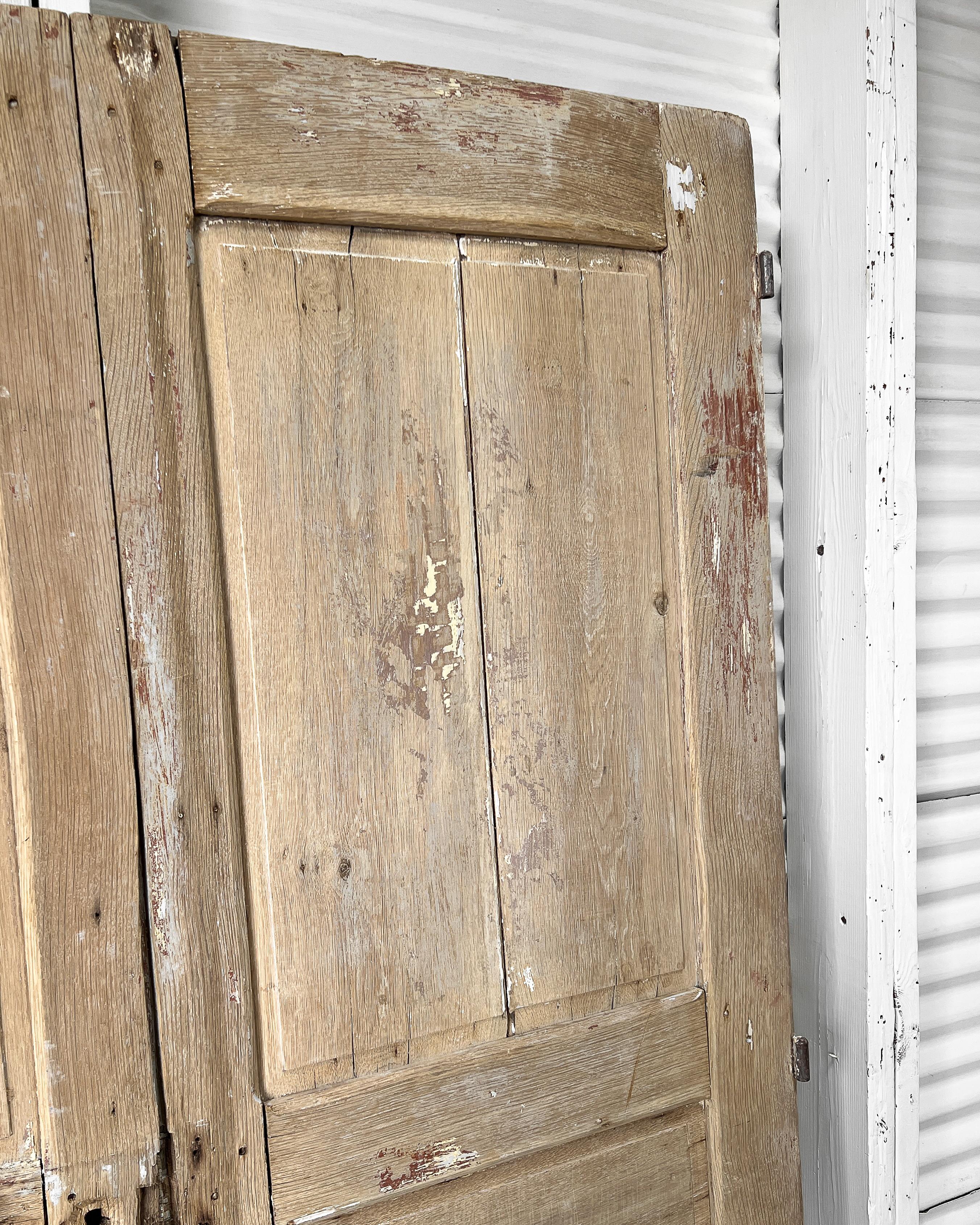 Reclaimed Rustic Oak French Exterior Doors For Sale 7