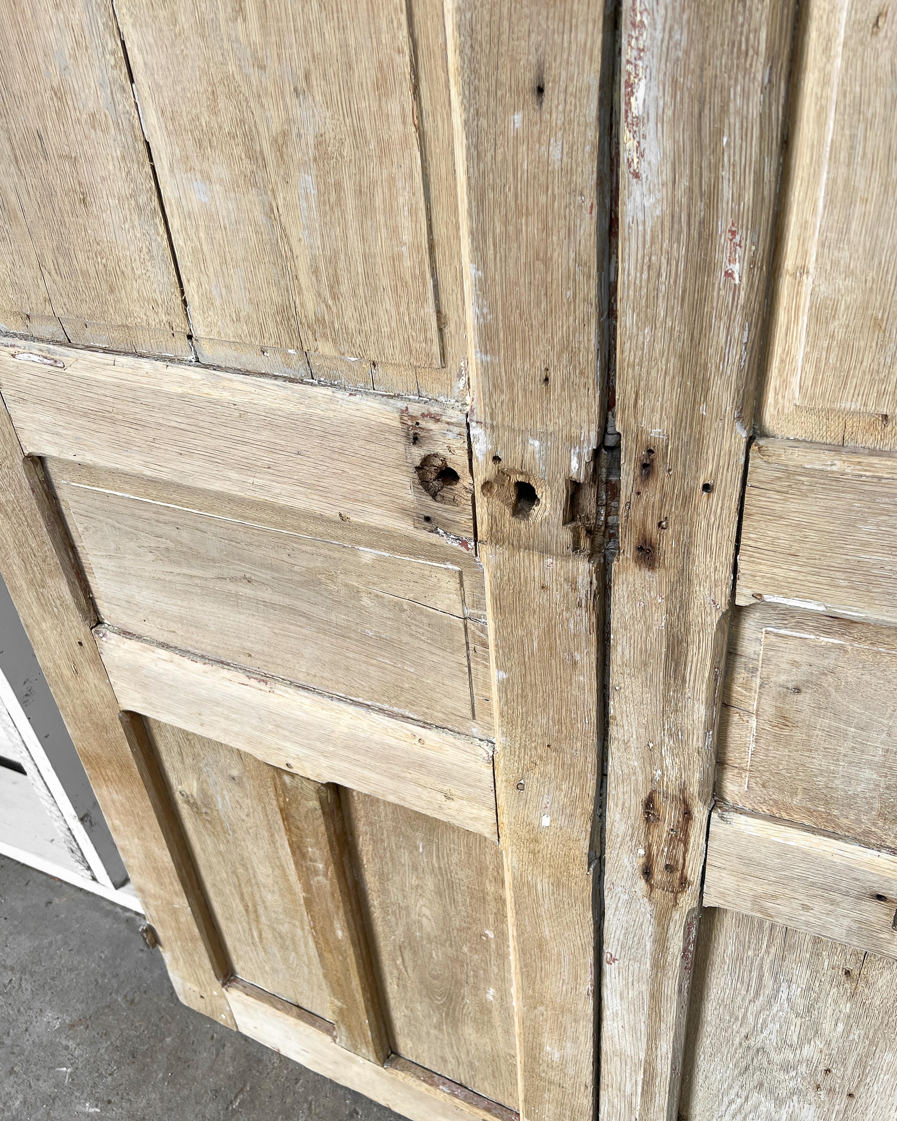 Reclaimed Rustic Oak French Exterior Doors For Sale 9