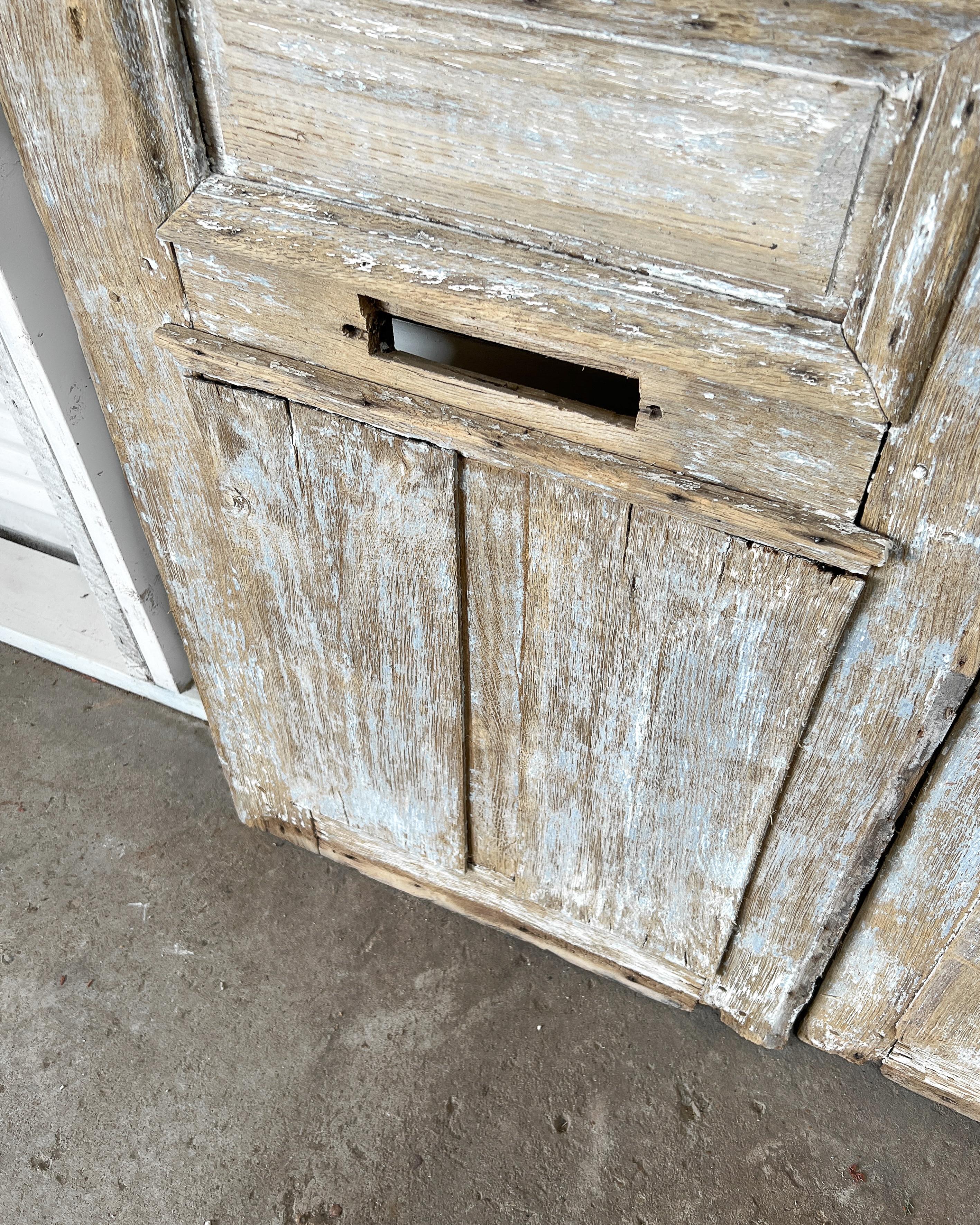 Reclaimed Rustic Oak French Exterior Doors For Sale 1