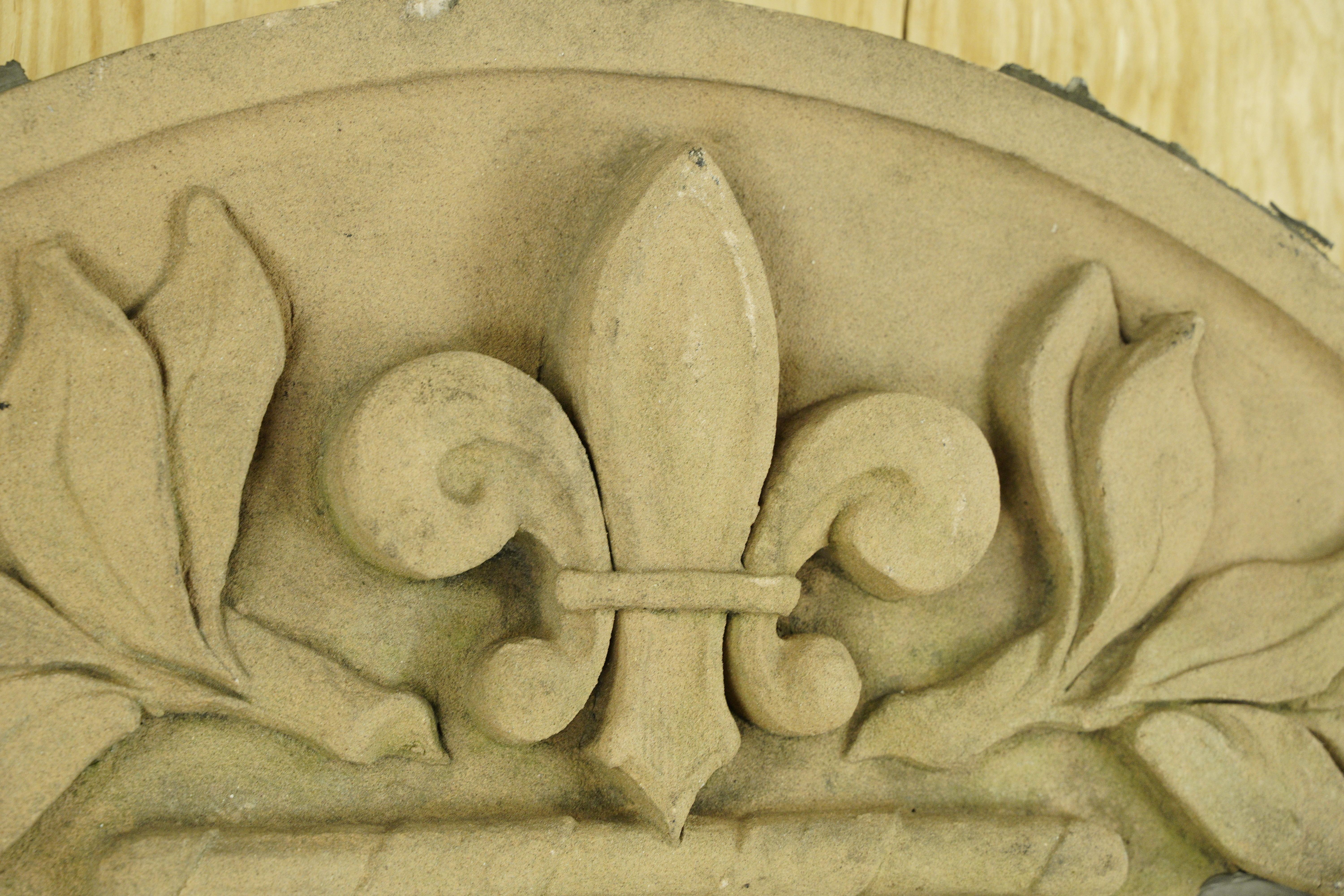 Terracotta Reclaimed Seal of New Rochelle NY Terra Cotta Medallion For Sale