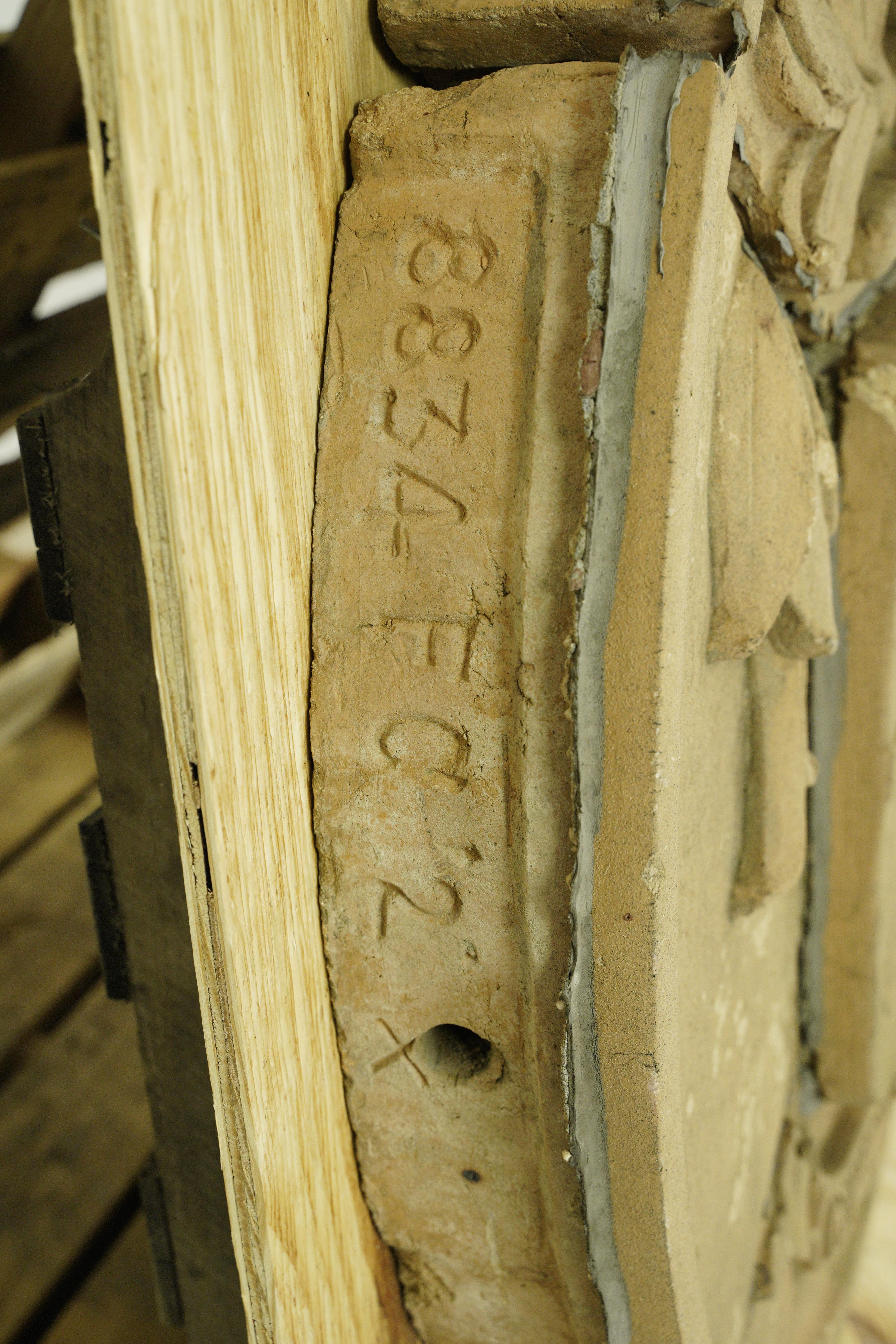 Reclaimed Seal of New Rochelle NY Terra Cotta Medallion For Sale 4