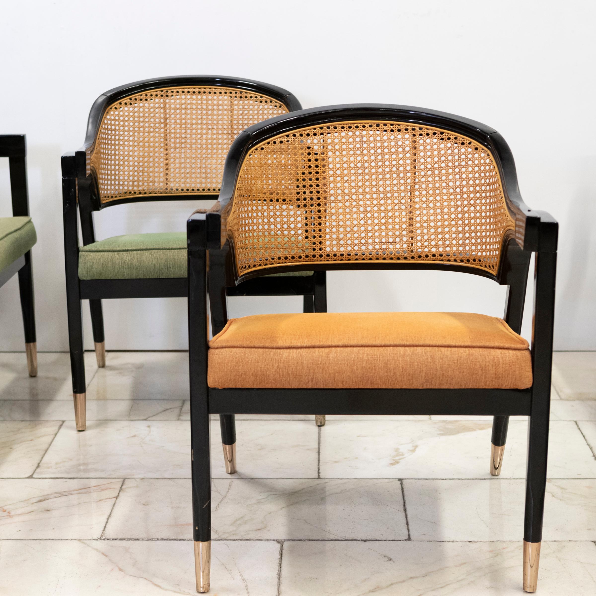 Set di 10 sedie da pranzo di ispirazione mid century recuperate  Edward Wormley in vendita 10
