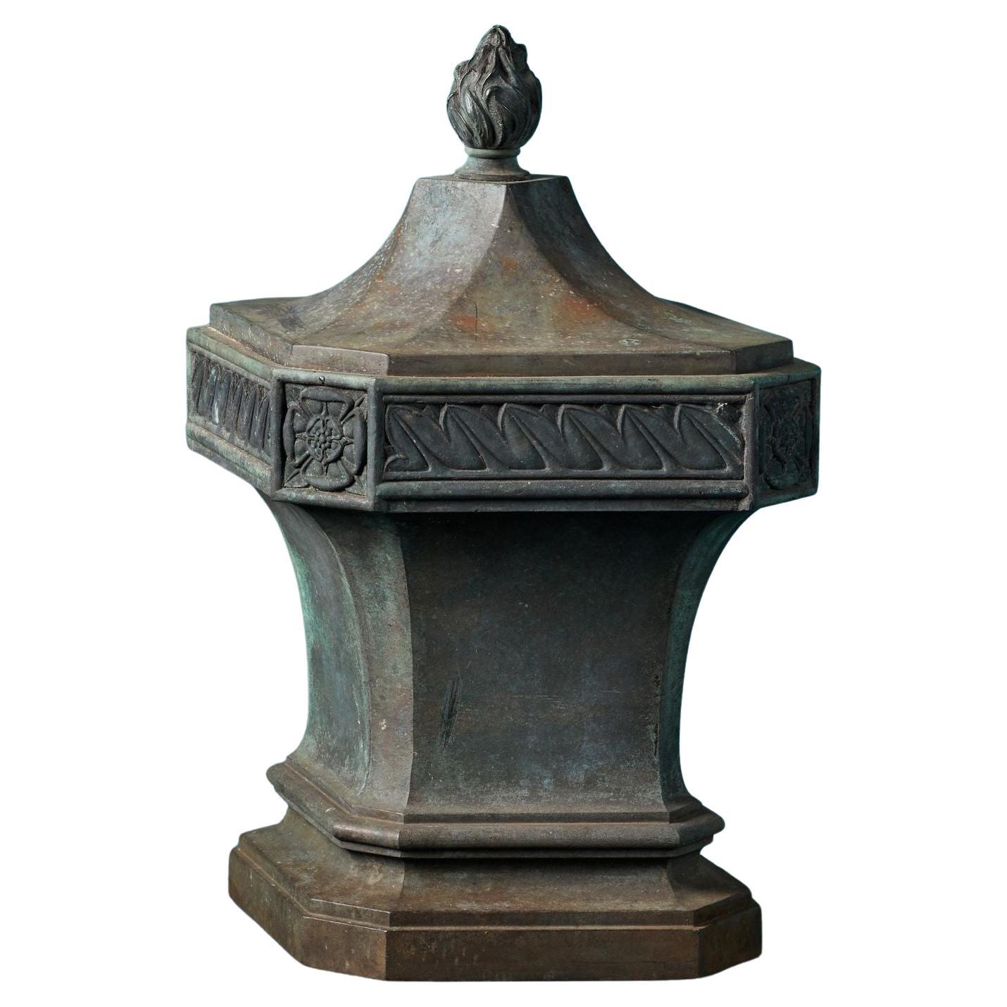 Reclaimed Shaped Bronze Finial For Sale