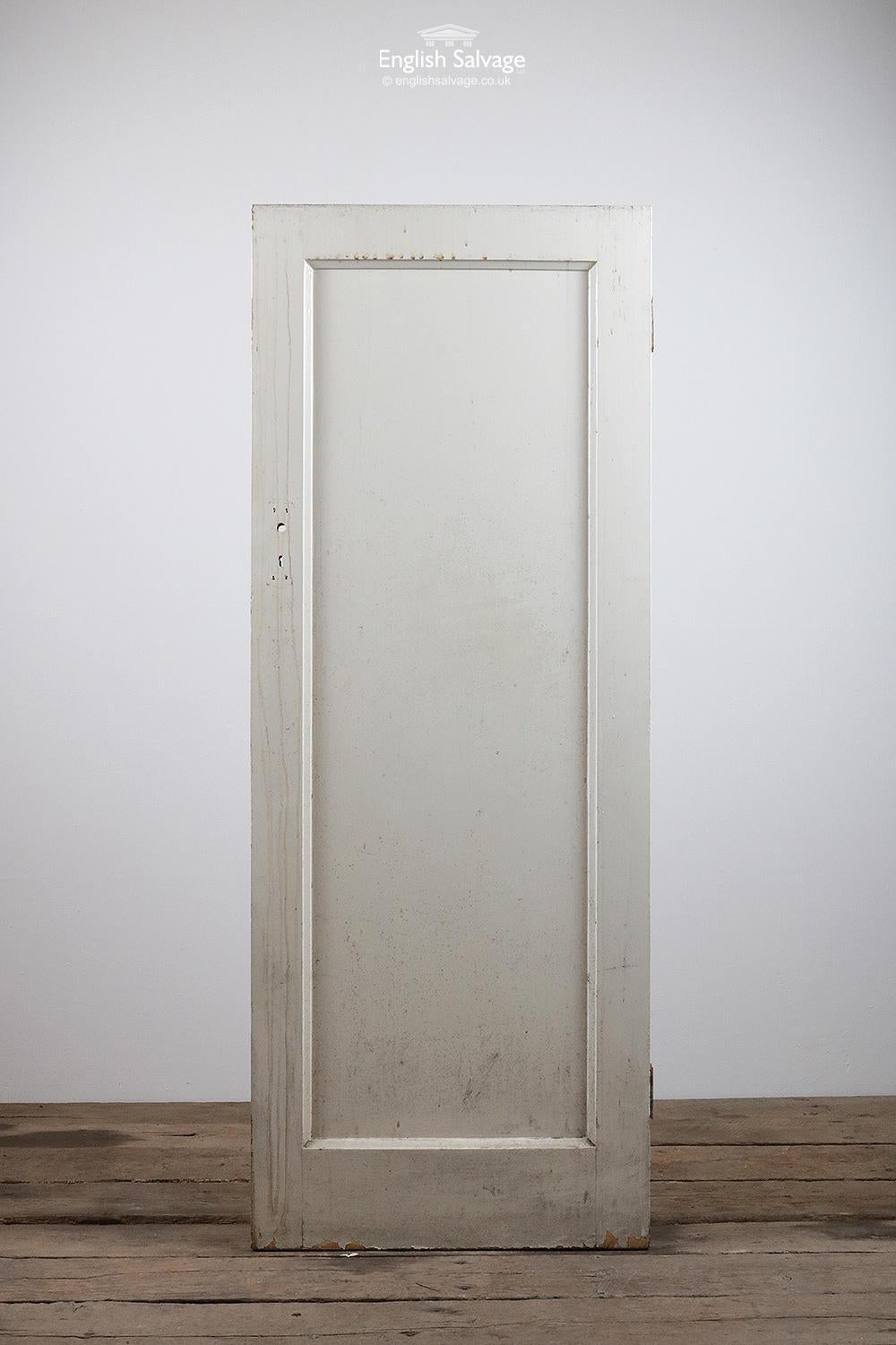 European Reclaimed Single Panel Pine Door, 20th Century For Sale