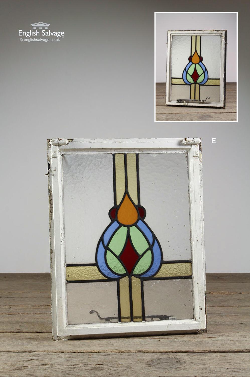 Metal Reclaimed Stained and Leaded Glass Windows, 20th Century For Sale