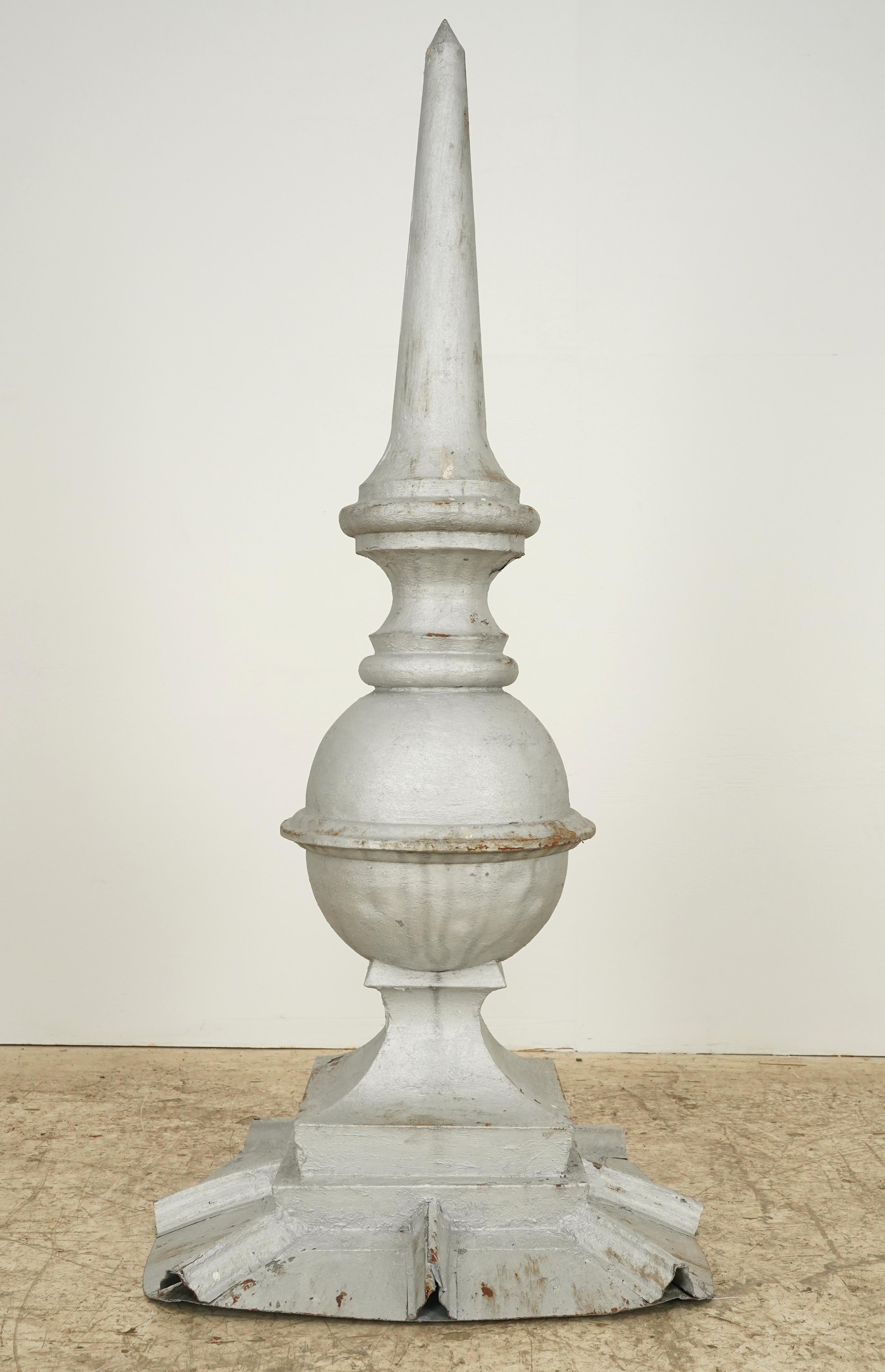Contemporary Reclaimed Steel Rooftop Finial 55 x 26 in. For Sale