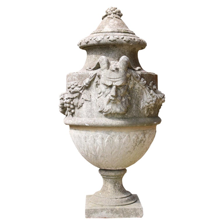 Reclaimed Stone Lidded Urn or Finial at 1stDibs stone urn
