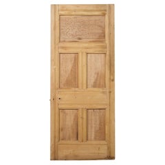 Porta per interni a 5 pannelli in pino striato rigenerato