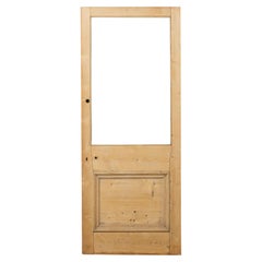 Reclaimed Stripped Pine Exterior Door for Glazing