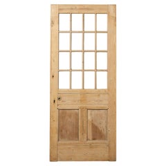 Reclaimed Stripped Pine Front Door for Glazing