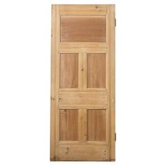 Porta interna in pino scortecciato di recupero