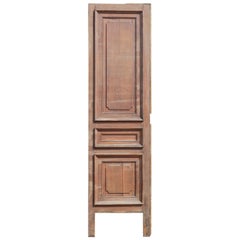 Reclaimed Tall Oak Panelled Door or Wall Panel, 20th Century