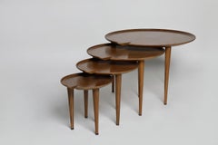 Reclaimed Teak Lily Pad Nesting Table