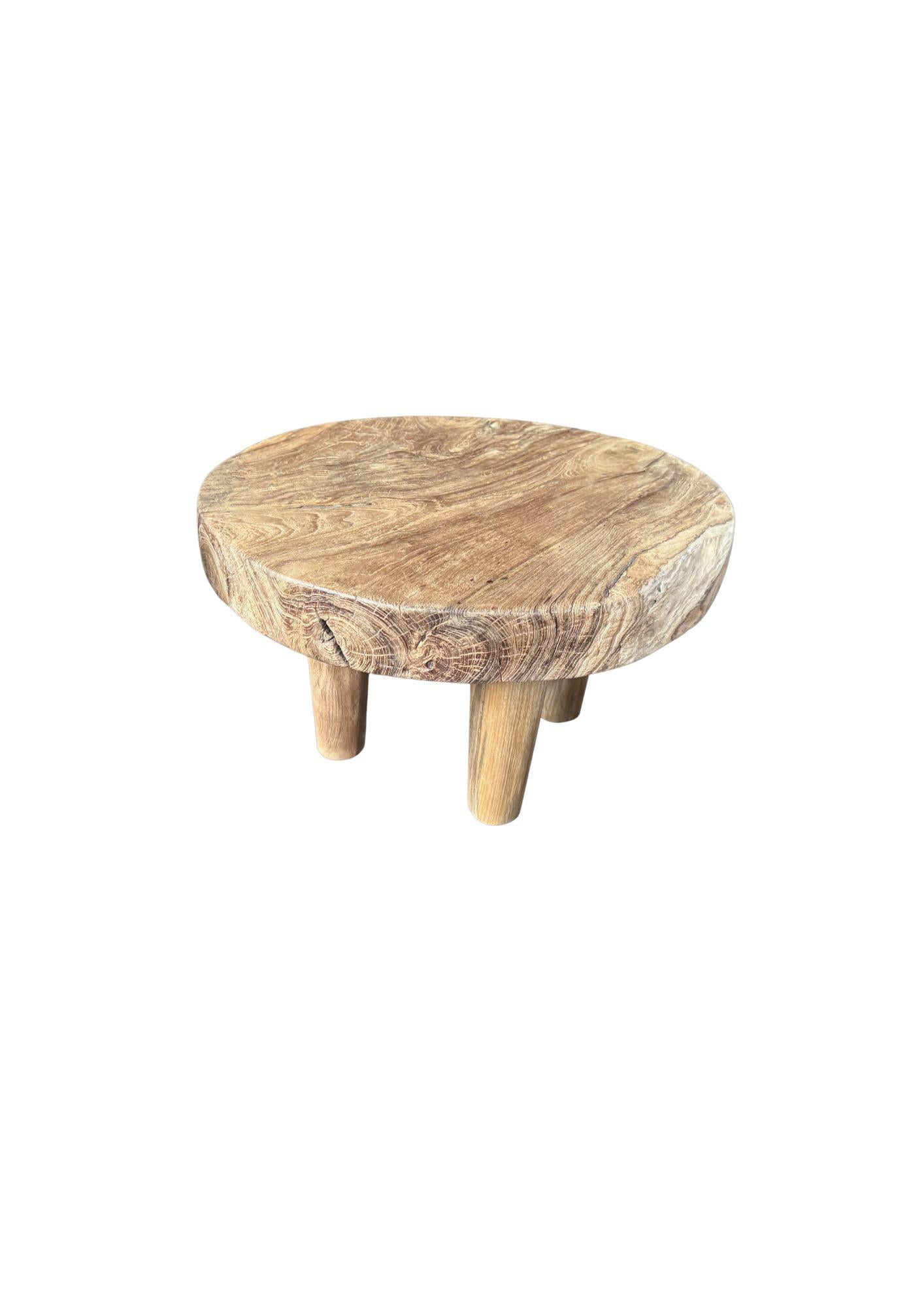 Organique Reclaimed Teak Wood Table, Natural Finish, Modern Organic en vente