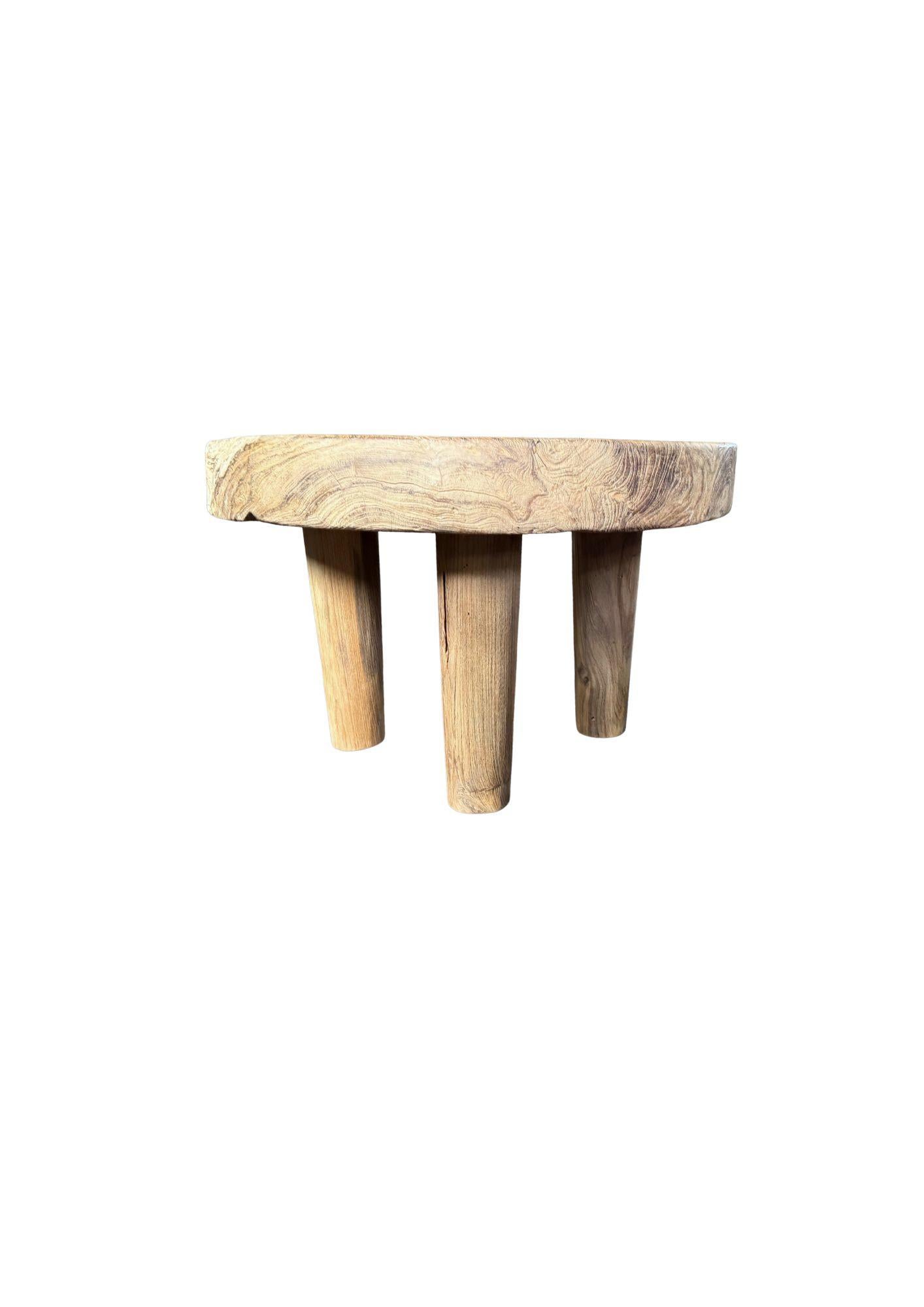 Fait main Reclaimed Teak Wood Table, Natural Finish, Modern Organic en vente