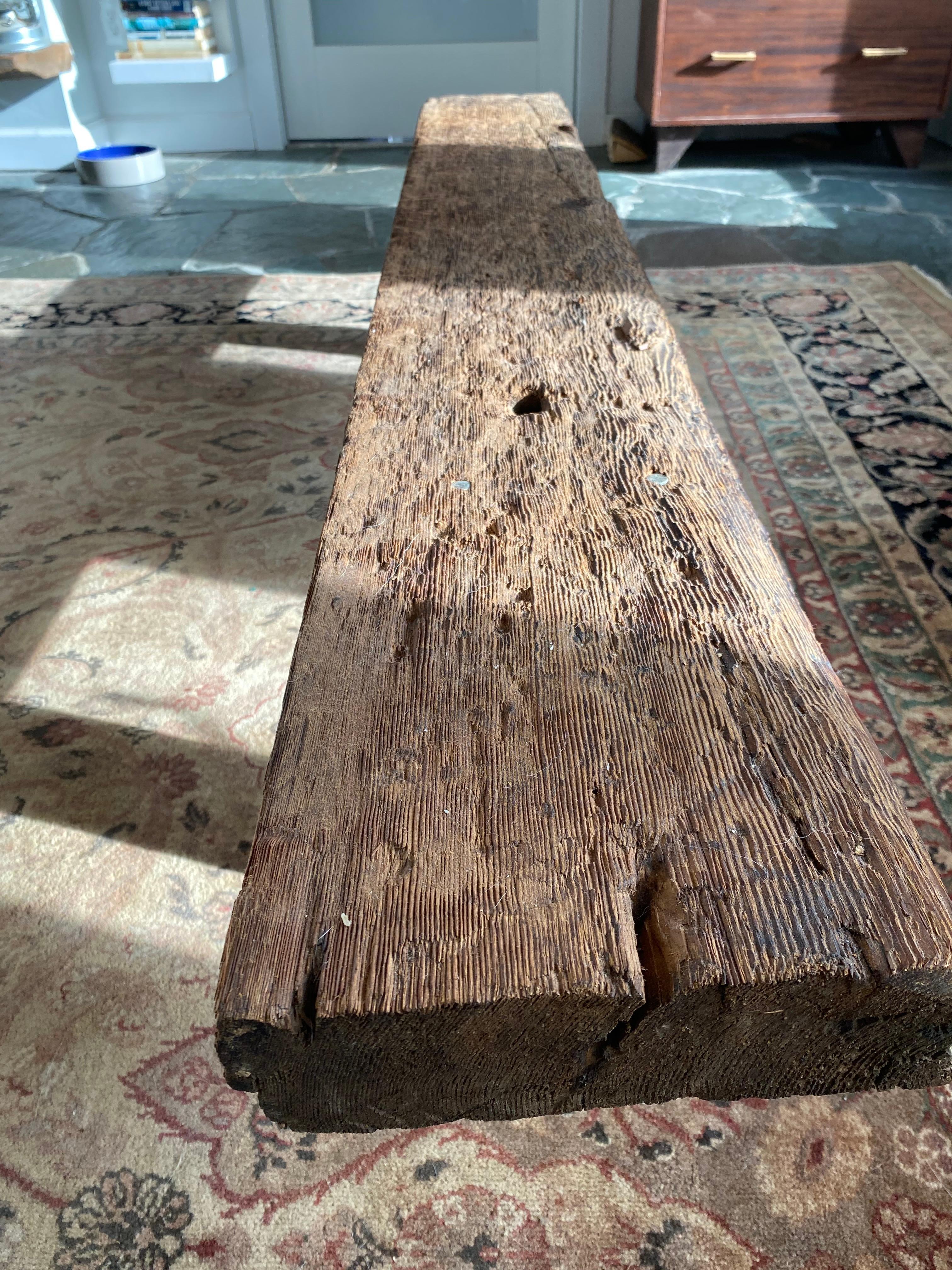 Adirondack Rustic Hardwood Bench For Sale