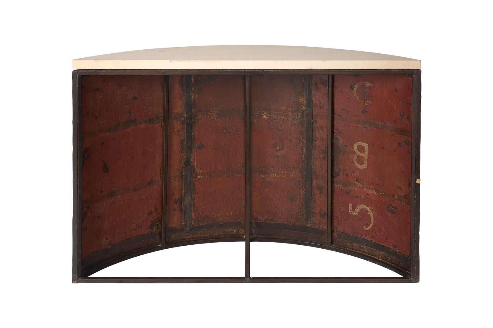Reclaimed Tin Demi Lune For Sale 2