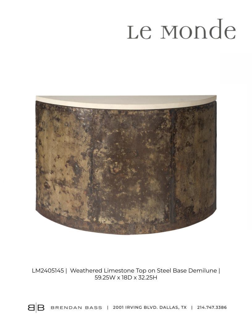 Reclaimed Tin Demi Lune For Sale 3