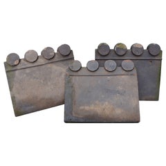 Reclaimed Victorian Blue Garden Edging Tiles, '106'