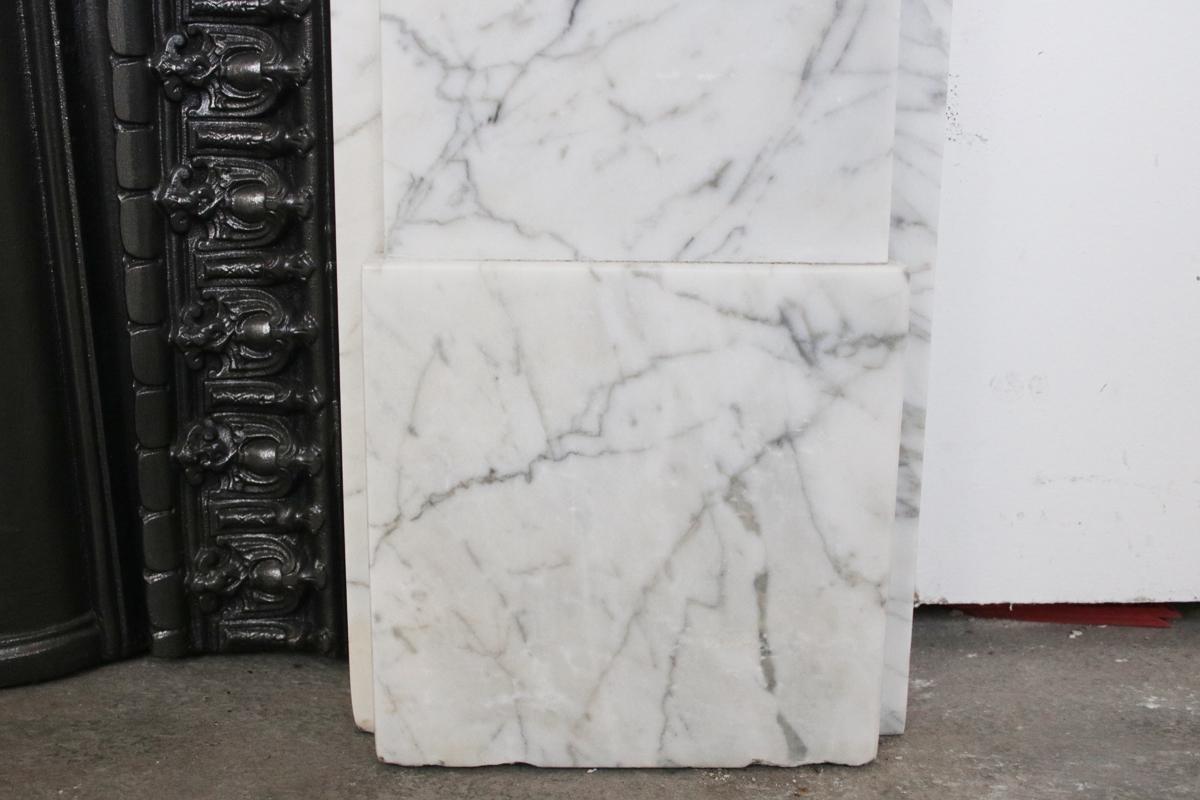 Reclaimed Victorian Carrara Marble Fireplace Surround 1