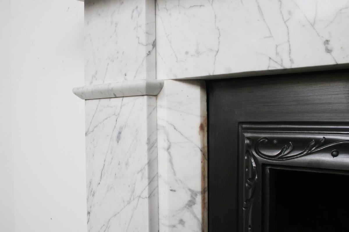 Reclaimed Victorian Carrara Marble Fireplace Surround 1