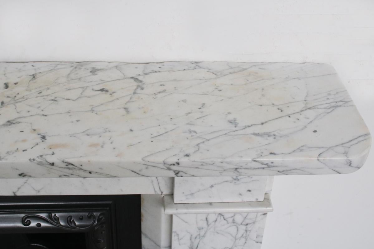 Reclaimed Victorian Carrara Marble Fireplace Surround 2
