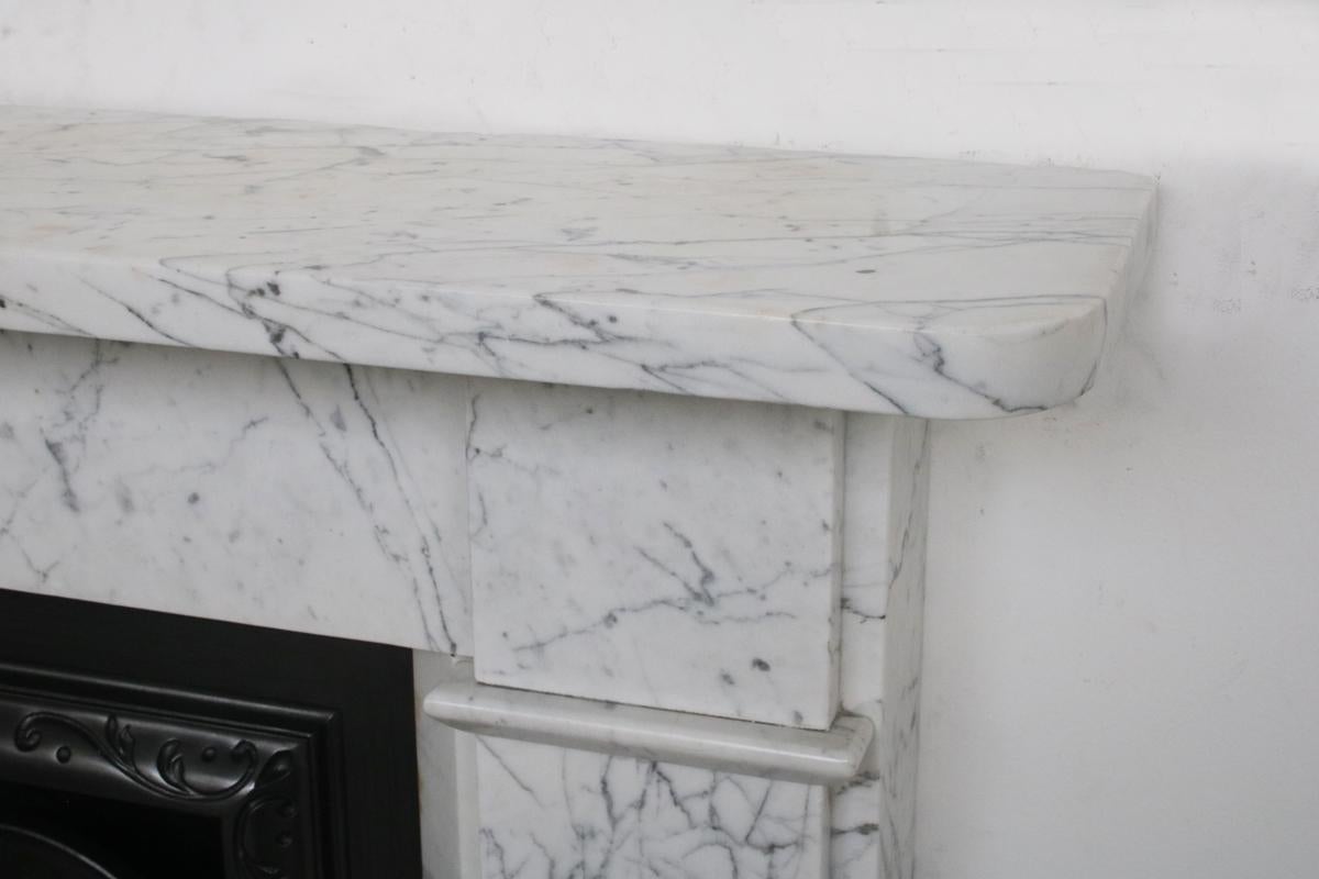 Reclaimed Victorian Carrara Marble Fireplace Surround 4