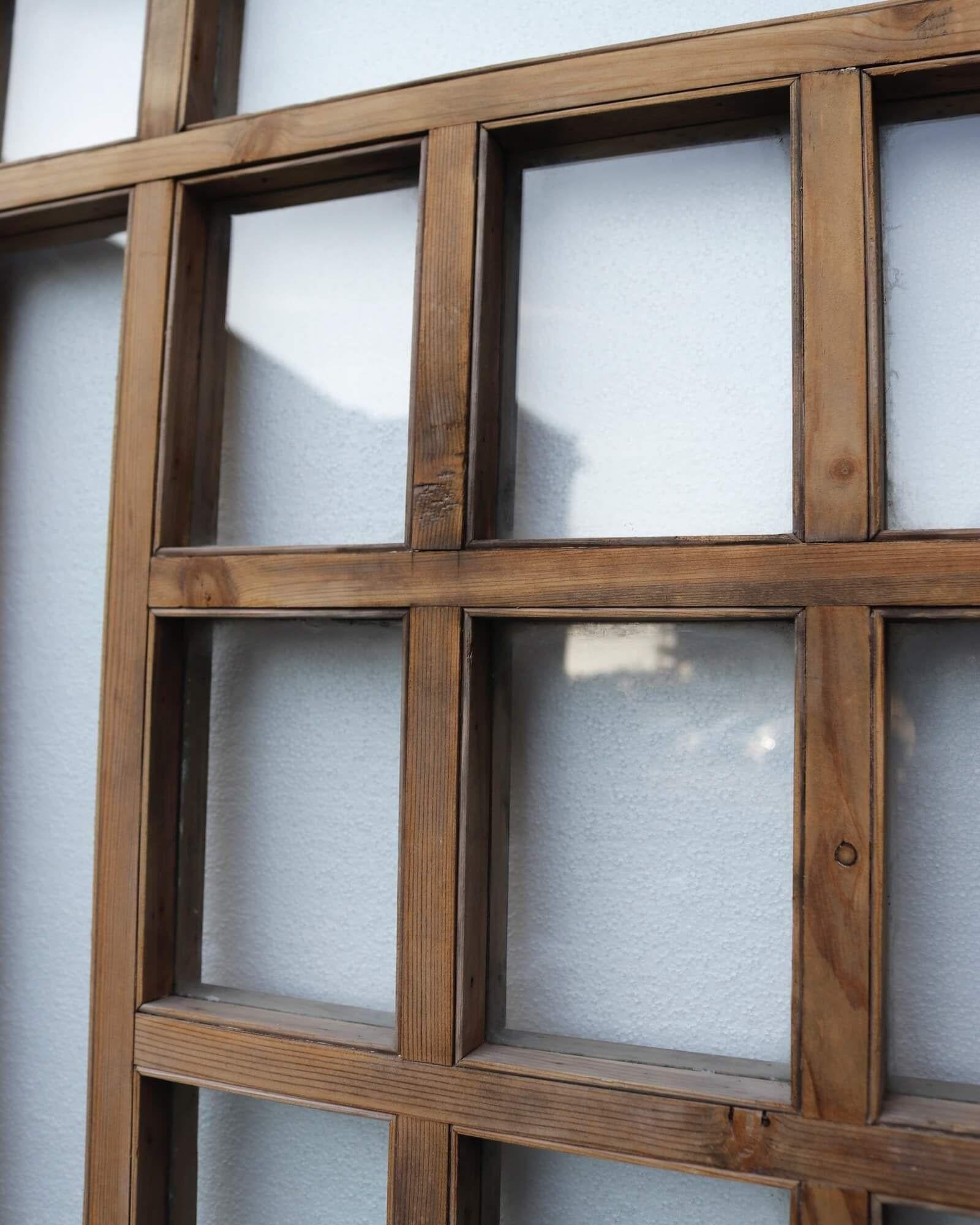 Reclaimed Victorian Front Door with Margin Glazing In Fair Condition For Sale In Wormelow, Herefordshire