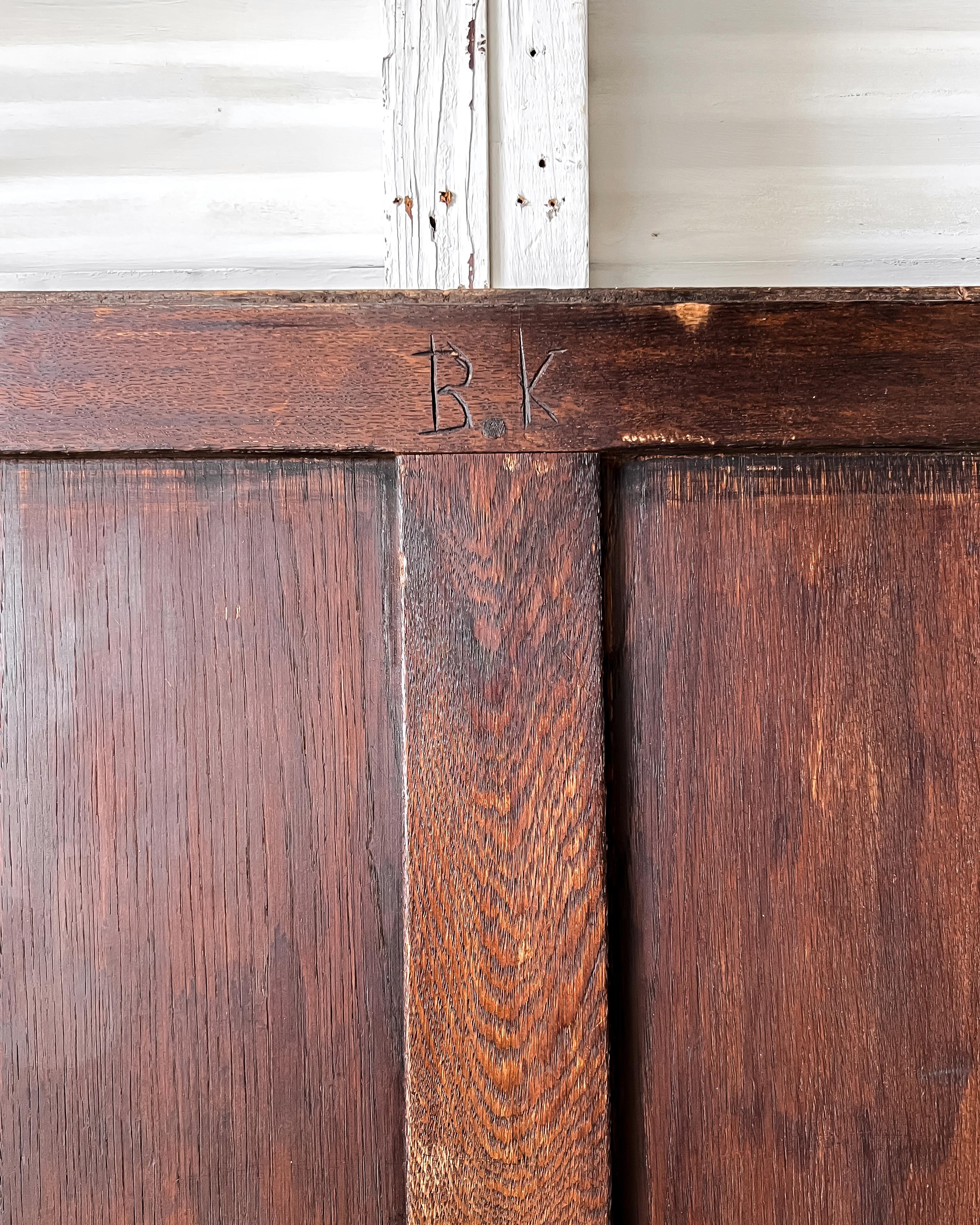 Reclaimed Victorian Handmade Oak Wall Panel 1