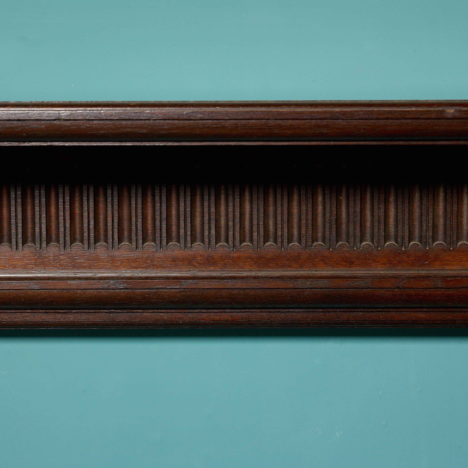 Reclaimed Victorian Jacobean Style Fireplace Mantel In Fair Condition For Sale In Wormelow, Herefordshire