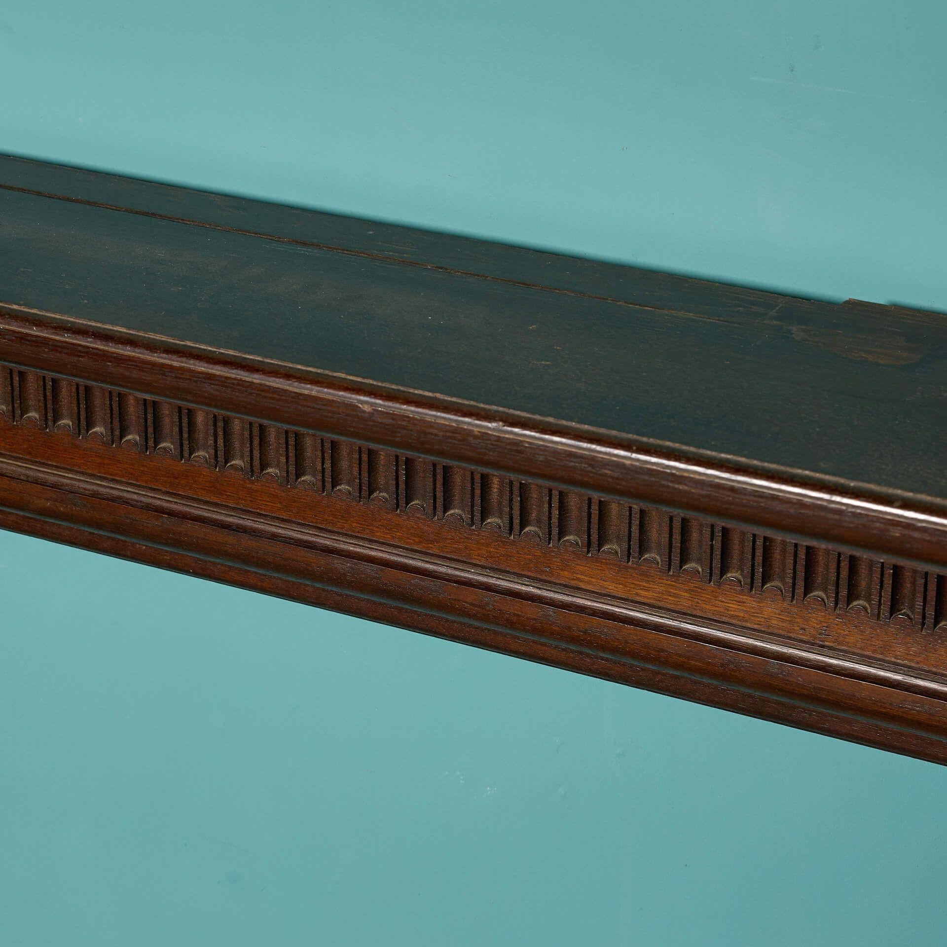 19th Century Reclaimed Victorian Jacobean Style Fireplace Mantel For Sale