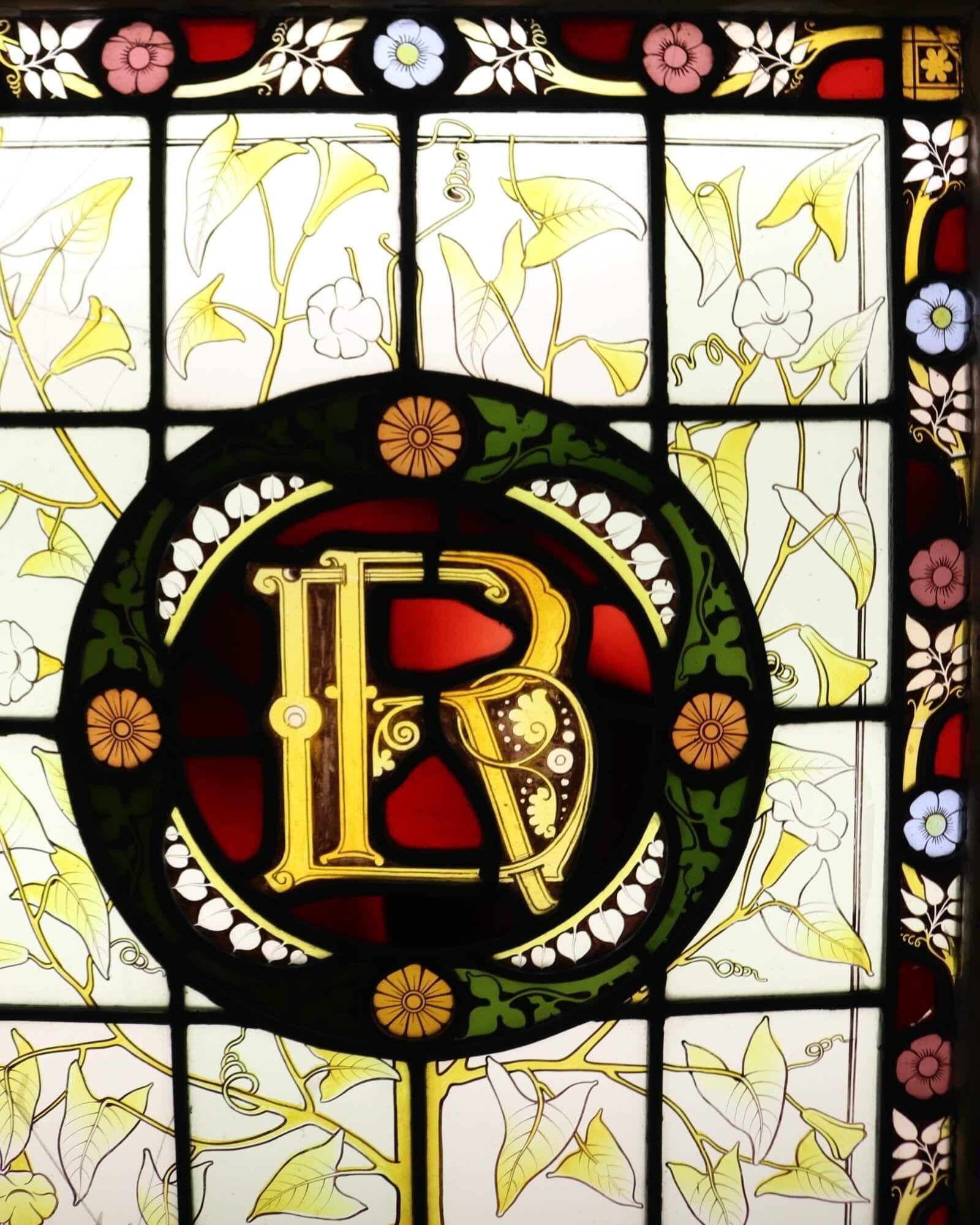 stained glass letters