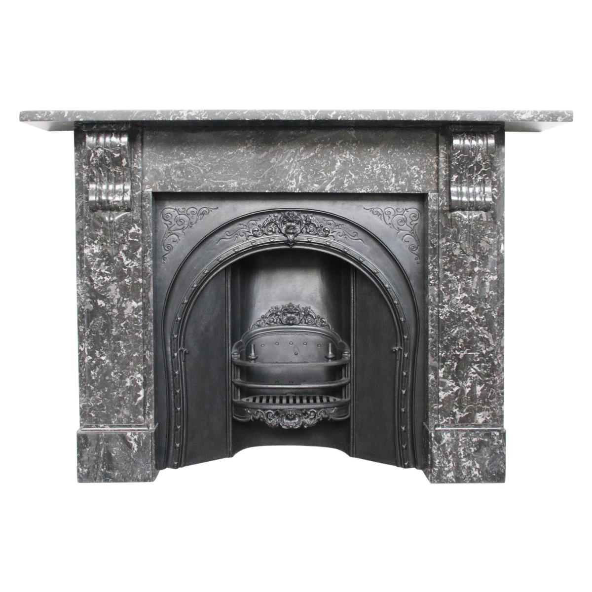Reclaimed Victorian St Anne Marble Fireplace Surround at 1stDibs