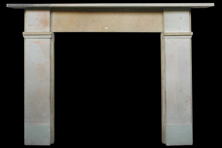 Reclaimed Victorian Stone Fireplace Surround Of Simple Form For